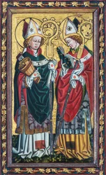 Heiliger Rupert (mit dem Salzfass) und ein anderer Bischof